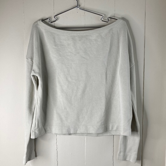 James Perse Los Angeles cotton sweatshirt size 3 NWOT vintage fleece boxy - Picture 1 of 11